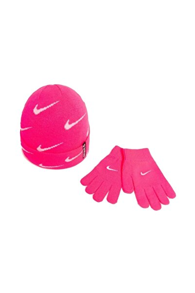 Nike ΣΕΤ ΣΚΟΥΦΙΩΝ ΜΕ ΣΧΕΔΙΑΣΜΟ SWOOSH 9A2988-A96 Ροζ