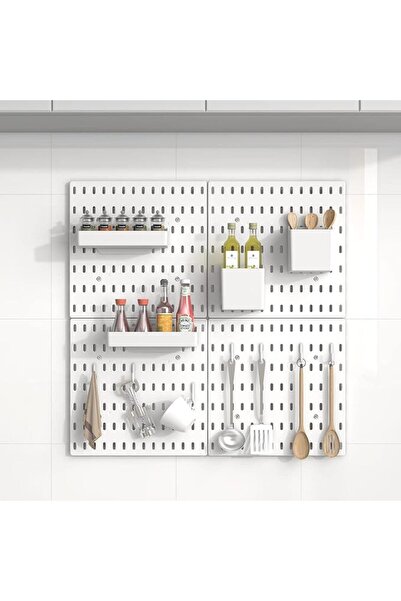 Yelajoy Pegboard Wall Display Panel,Black Organizer Kit