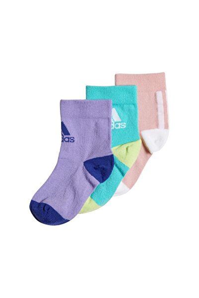 adidas Κάλτσες Παιδικές Επιδόσεων 3 Τεμαχίων HC2630 Πολύχρωμες