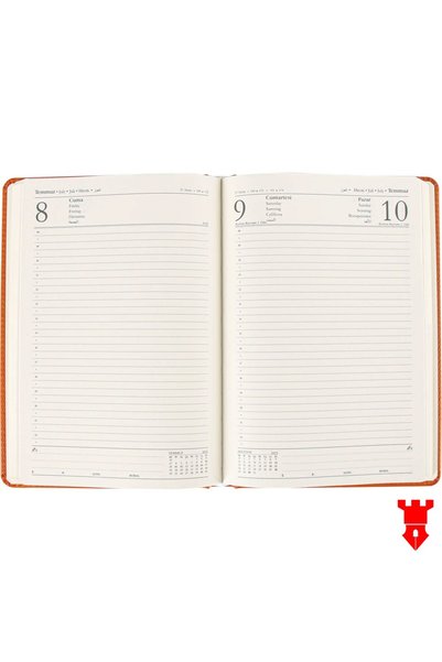 KALE PROMOSYON 2027 Dated Agenda 16X24 with Edge Pattern