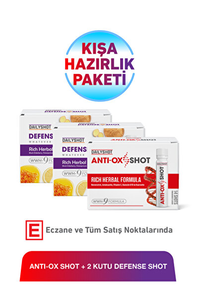 Anti-Ox Shot 14 Shot & Defense Shot 2X7 Shot Kışa Hazırlık Paketi