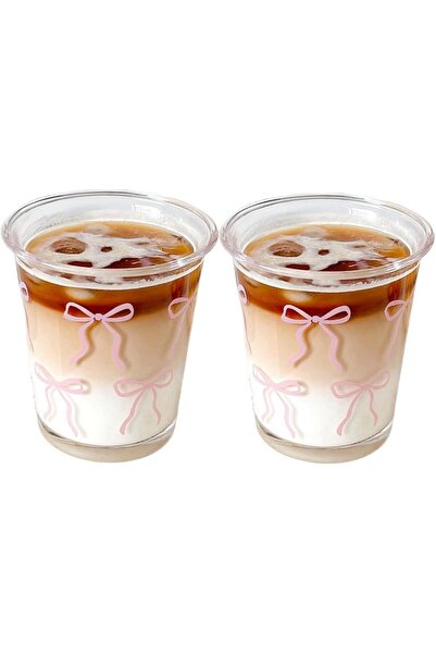 Arabest Yelajoy 2-Piece French Bow Cup Set,8 oz Stackable Drinkware for Coffe...