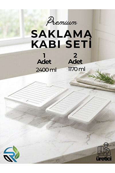 Rika Garden 3-Piece Modular Storage Container Set - Refrigerator and Freezer ...