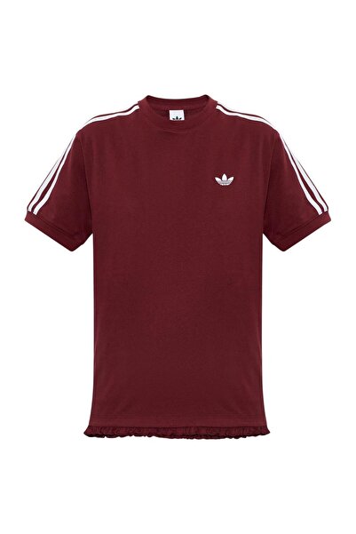 adidas Γυναικείο Μπλουζάκι με Βολάν και Κεντημένο Λογότυπο, Μεγέθους L