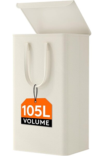 Lifewit 105L Laundry Hamper, Laundry Basket with Lid, Collapsible Clothes Sto...