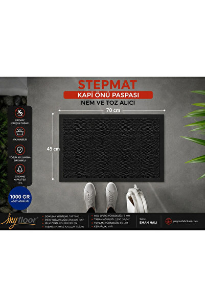 Myfloor Nem Alıcı Toz Tutucu Çamur Sıyırıcı PVC Taban ve PVC Bordürlü Setra A...