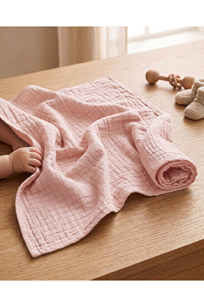 MODALİN 100 X 120 cm Li̇na Double Layer 100% Cotton Muslin Cover - Blanket - ...