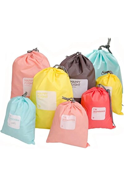 KASTWAVE Drawstring Gym Bag, 16 PCS Nylon Waterproof Travel Storage Bags, Spo...