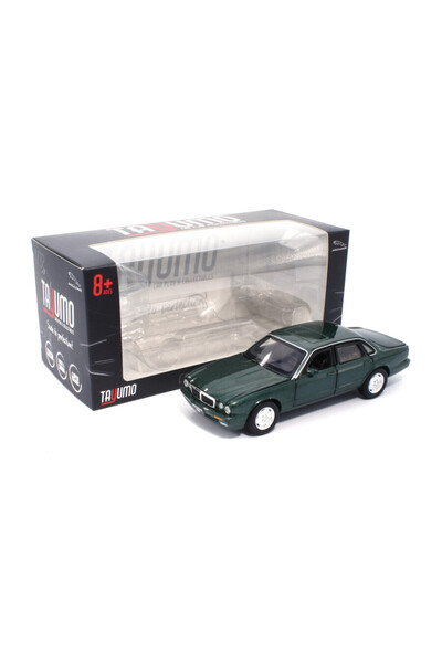 Tayumo Machetă auto Jaguar XJ6 1:32 verde cu pull-back, lumini și sunet