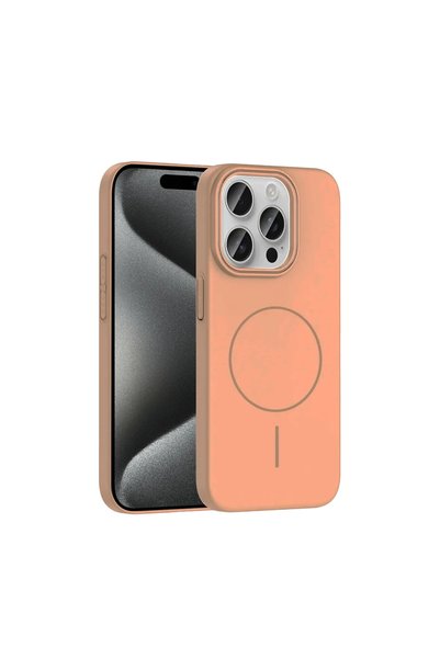OtoTech غطاء جوكو ابل ايفون 15 برو ماكس بروش ماج سيف - تيتانيوم صحراوي