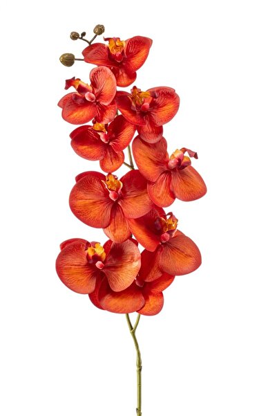 EMERALD Orhidee artificială Phalaenopsis 077434 ramură decorativă portocaliu-...