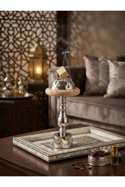 WAHJ ALMASAH مبخرة استيل الهبة فاخرة