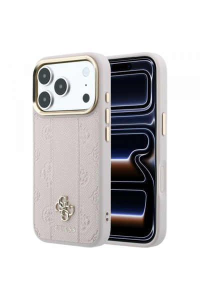 Guess Θήκη MagSafe για Apple iPhone 18 Pro / 17 Pro, Guess, Ριγέ Παιώνια 4G, Ροζ