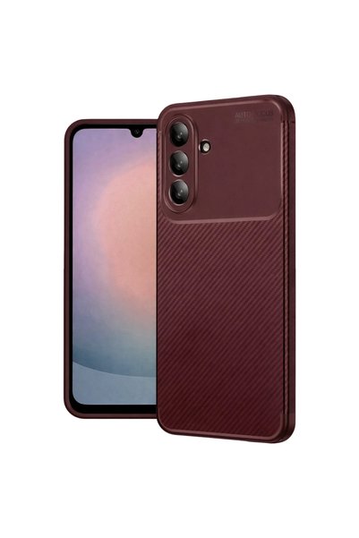 FMA Samsung Galaxy A36 Case Auto Focus Carbon Cover - Burgundy