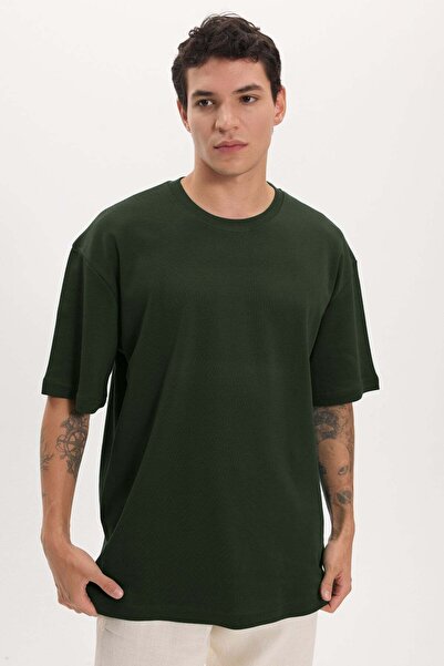 Tudors Unisex Oversize Geniş Kesim %100 Pamuk Yumuşak Dokulu Basic Bisiklet Y...