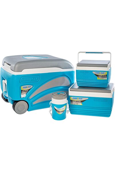 Winsor PINNACLE ICE CHEST 4PCS SET WITH WHEEL-45LTR,11LTRM4.5LTR & 1 LTRE (BL...