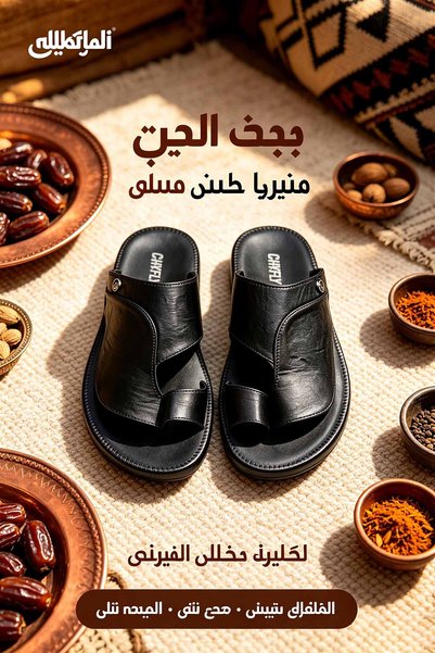 NajdEva Shop Men's Premium Leather Thong Sandals with Soft Cushioned Insole