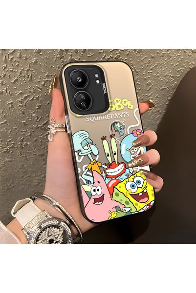 CHICASELUX حافظة كرتونية للأطفال متوافقة مع Redmi 13C 4G/5G، طباعة مسطحة إبدا...