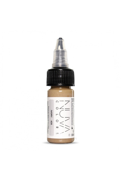 nuva colors Cerneală pentru micropigmentare, Culori NUVA, 420 Ivory, 15ml, ma...