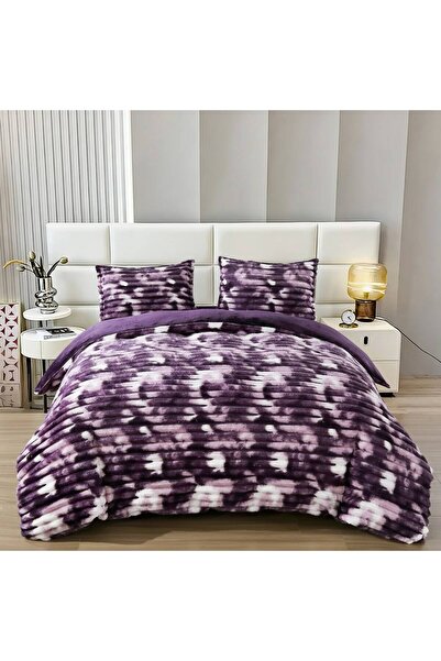 Truva Home Set Lenjerie de Pat Dublu Cocolino Pufoasă, 4 Piese | Cearceaf cu ...