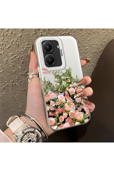 CHICASELUX حافظة هاتف Poco X7 Pro المتوافقة مع تصميم البحر من أزهار الورد الو...