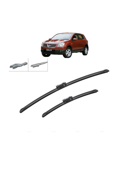 Bosch Комплект от 2 чистачки NISSAN QASHQAI I (J10, NJ10) 2006-2014, за предн...