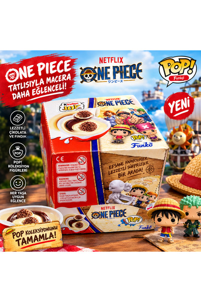 Ferrero Kinder joy One Piece Netflix 24x20gr 1 Tam kutu süpriz yumurta