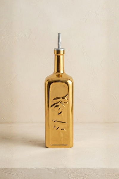 Kaldora Olive Serisi 1 Adet 1000ml Cam Yağdanlık Sirkelik Zeytinyağı Nar Ekşi...