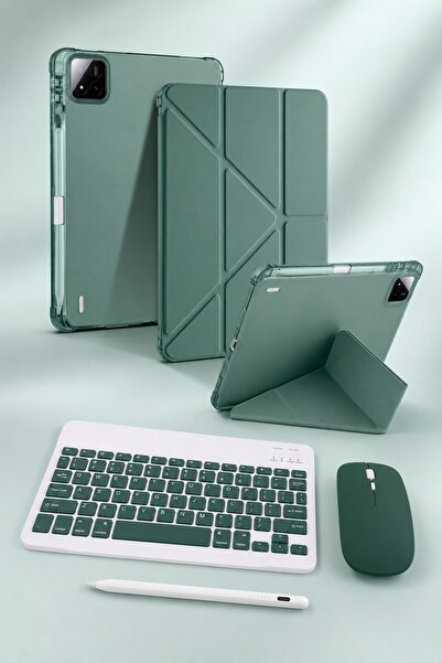 Five e Xiaomi Pad 7/7 Pro ile Uyumlu Origami Combo Türkçe Klavyeli Kılıf Mous...