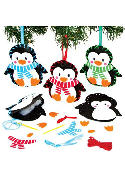 Baker Ross - Penguin Sewing Decorations - Pack of 3