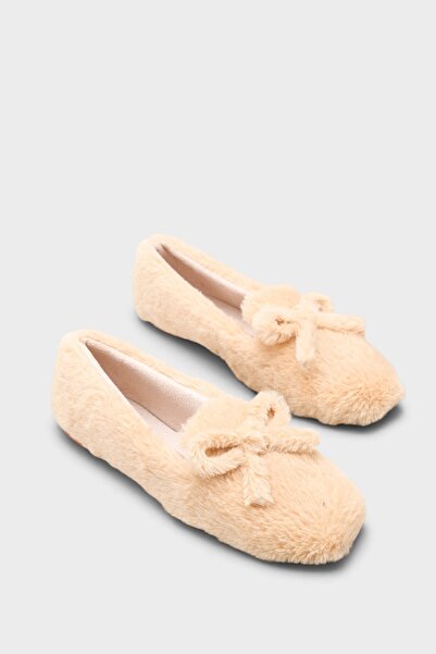 Capone Outfitters Patrica Plush Bowknot Ballerina