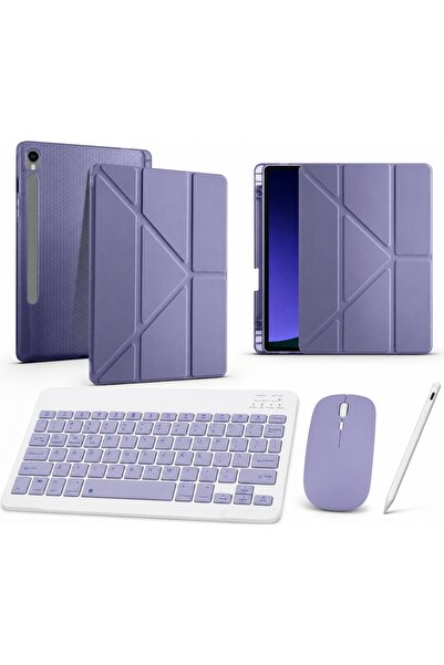 Five e Samsung Galaxy Tab S10 Lite ile Uyumlu Origami Combo Türkçe Klavyeli K...