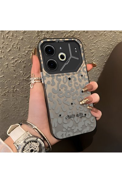 CHICASELUX حافظة هاتف متوافقة مع تكنو بوفا 6/بوفا 6 برو 5G بنمط الفهد الرمادي...