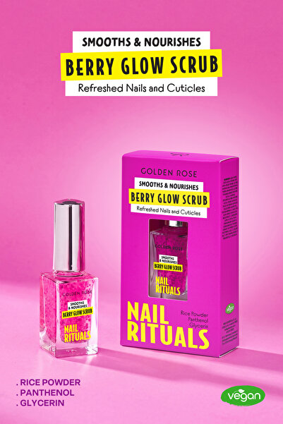 Golden Rose Nail Rituals Berry Glow Scrup - Pürüzsüzleştirici Tırnak ve Tırna...