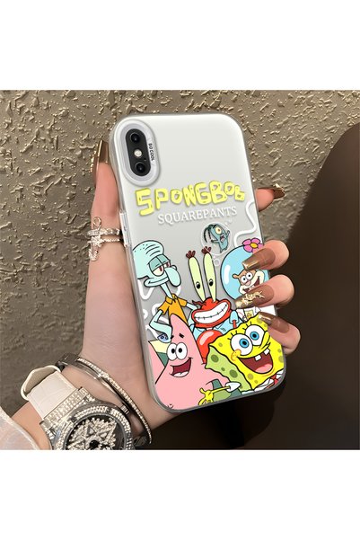CHICASELUX حافظة كرتونية متوافقة مع هاتف iPhone XS Max، مجموعة شخصيات تحت الم...