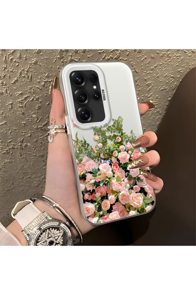 CHICASELUX Samsung Galaxy S25 Ultra Compatible Pink Rose Flower Sea Phone Cas...