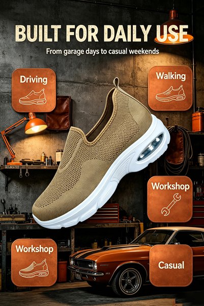 Glory One Mart حذاء رياضي عصري للرجال - نعل مطاطي متين للأنشطة الخارجية