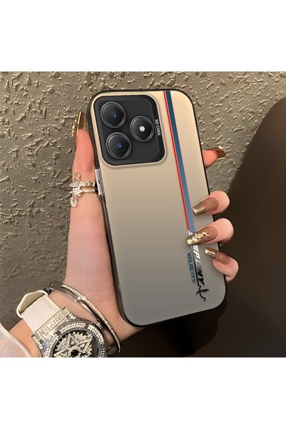 CHICASELUX حافظة على شكل سباق السرعة متوافقة مع Realme C63 4G/C61، شريط عمودي...