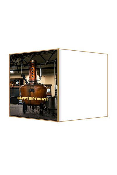 OEM Felicitare Aniversare Alambic de Cupru pentru Distilare, 13.3x19.4 cm Pliata
