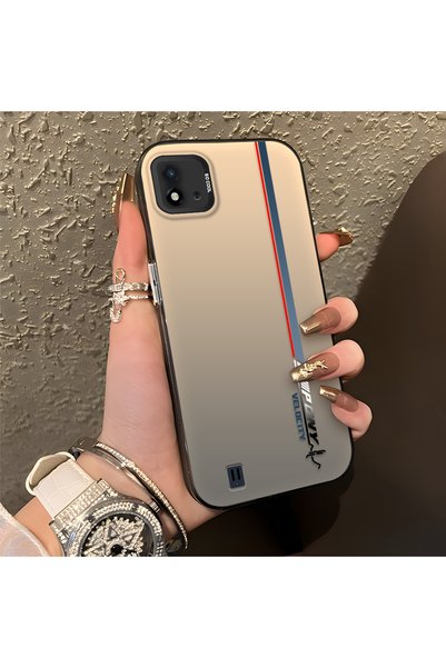 CHICASELUX حافظة متوافقة مع Realme C20/C20A على طراز سباق السرعة، شريط عمودي ...
