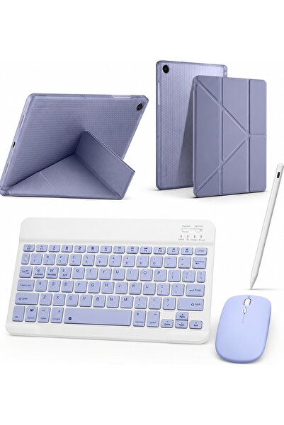 Five e Apple iPad 7/8/9 10.2 ile Uyumlu Origami Combo Türkçe Klavyeli Kılıf M...