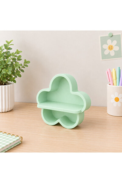 Genel Markalar Bulut Tasarımlı 2 Katlı Dekoratif Mini Organizer – 13 cm