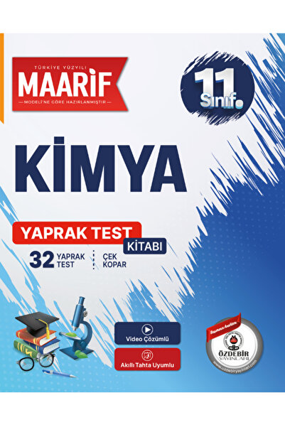 ÖZDEBİR YAYINEVİ 11.Sınıf Kimya 32 Yaprak Test (Maarif Modeli'ne Göre Hazırla...