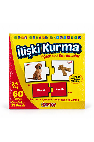 Eğlenceli Bulmaca İlişki Kurma Okul Öncesi Kavramlar 60 Parça