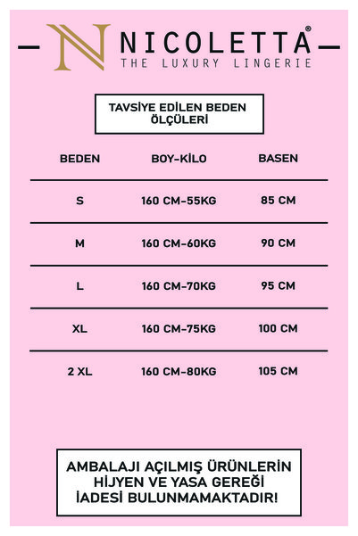 Nicoletta Kadın Külot 5 Li Paket Brazillian Siyah