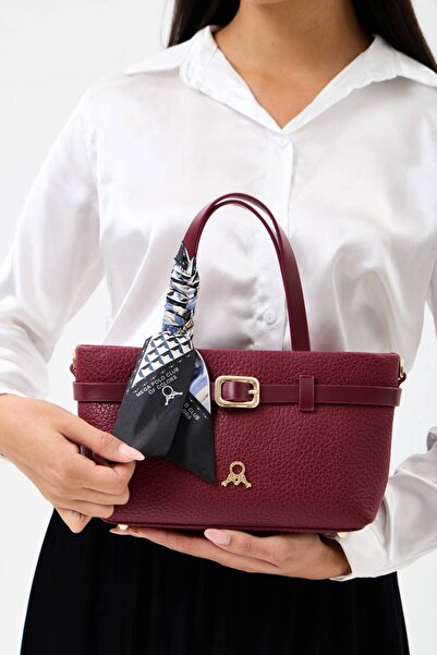 H&D COLLECTİON حقيبة يد وكتف أنيقة للغاية مع وشاح
