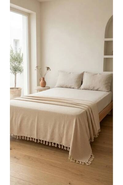 CESSTORE 100% Cotton Karatezgah Woven Double Pike, Multi-Purpose Bedspread 20...