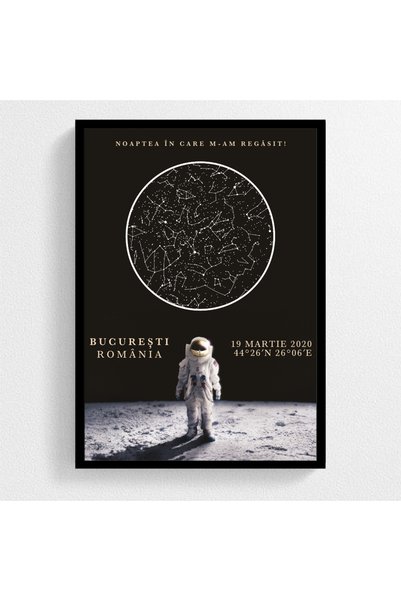 Generic Brand Tablou Harta Stelelor - Atipic Astronaut
