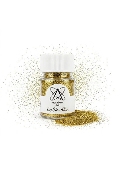 Alze Kimya Hobi Toz Sim 20 Gr 1/64 micron Canlı Renkler Altın