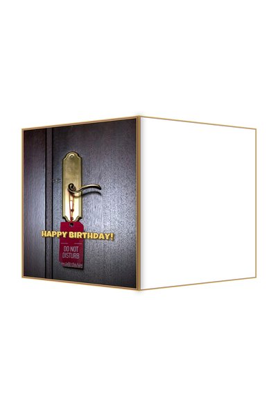 OEM Felicitare Aniversare Eticheta Alama Antica, Design Vintage, 13.3x19.4 cm...